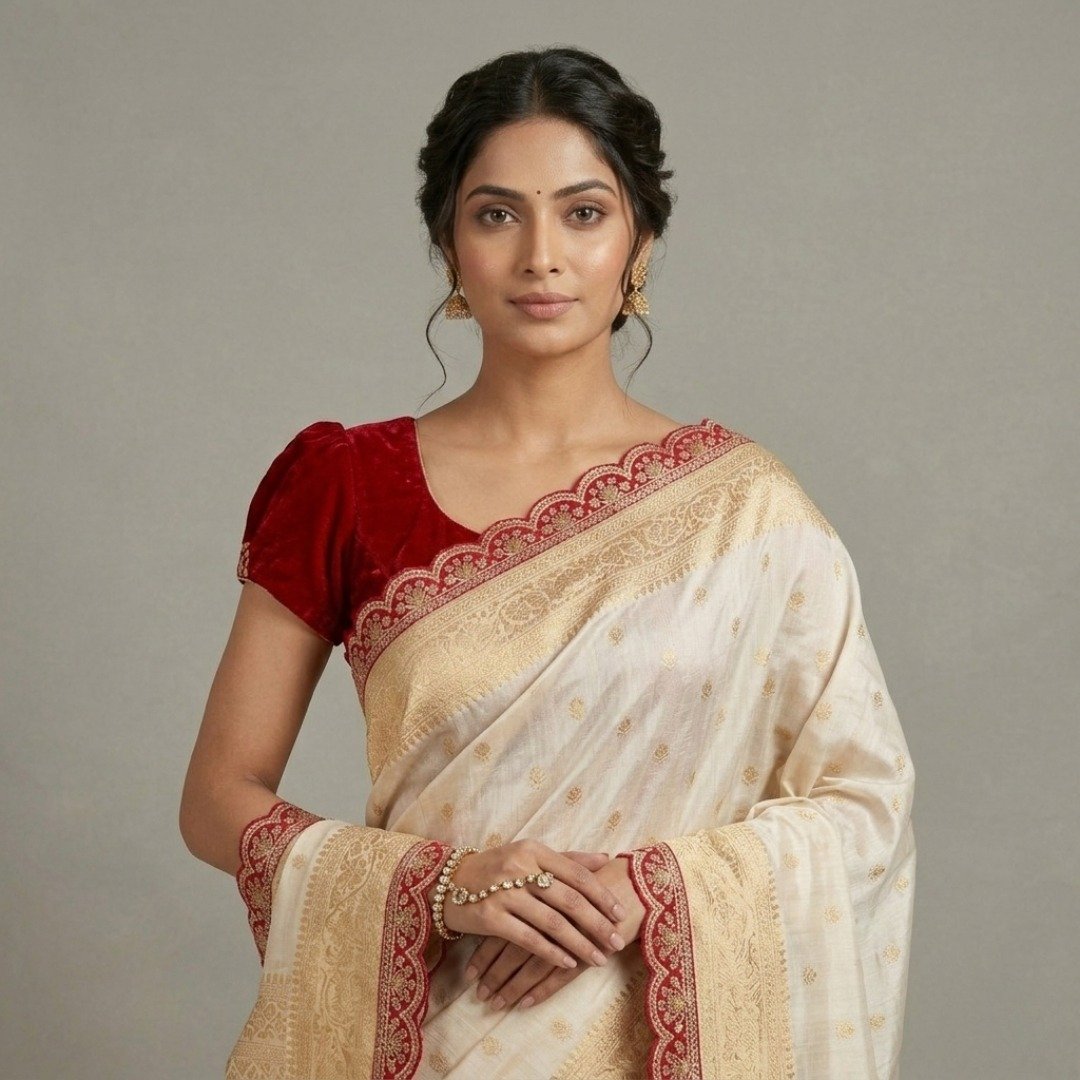 Premium Designer Khaddi Saree - Image 2