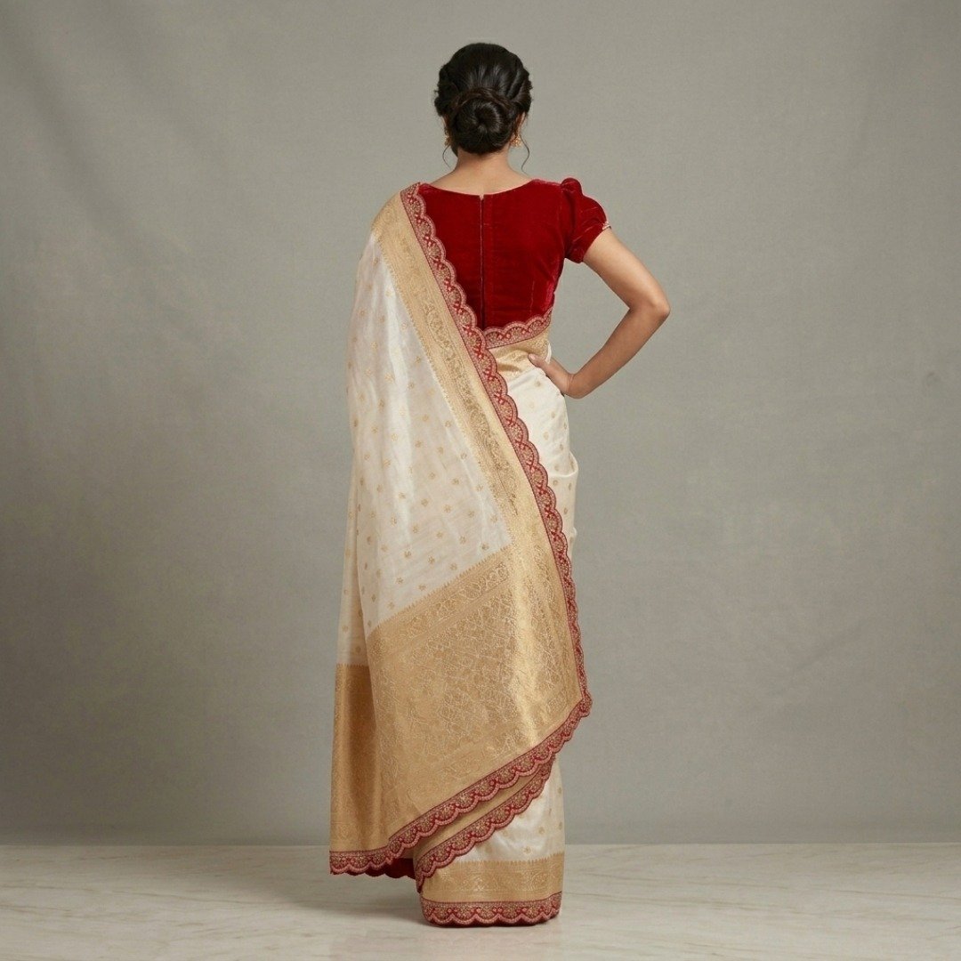 Premium Designer Khaddi Saree - Image 3